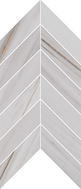 Majestic White Lasa Chevron Mosaics (Matte) M2x6CHEV