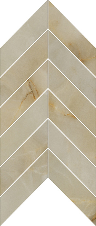 Opulent Beige Onyx Chevron Mosaics (Matte) M2x6CHEV