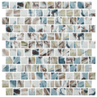 Offset Square Mosaic Recycled Glass Mosaics 12x12