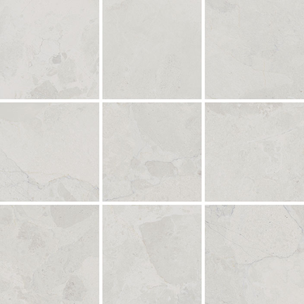 Lunar White 9 PC Mosaics (3D) 12x12