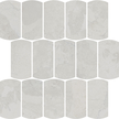 Lunar White Arcadia Stack Mosaic (3D) 11x12