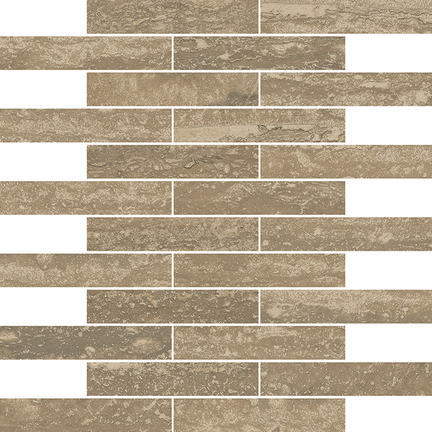 Natural Offset Brick Mosaic M1x6Brick