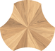 Fusion Natural Floor/Wall Tile 8in Leaf