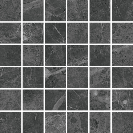 Carbon 36 Piece Mosaics (Matte) M122