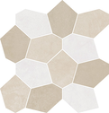 Warm Mix Polygon Mosaics (Waterjet Cut) M12POLY