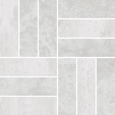 Ivory Basketweave Mosaics (Matte) Basketweave
