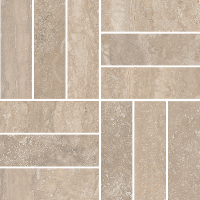 Caramel Basketweave Mosaics (Matte) Basketweave