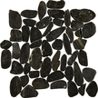 Black Pearl Flat Flat Pebble Mosaics 12x12