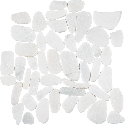 Cotton Flat Flat Pebble Mosaics 12x12
