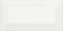 Canvas White Wall Tile Beveled (Glossy) 3x6
