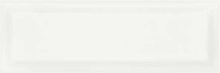 Canvas White Wall Tile Beveled (Glossy) 4x12