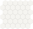 Canvas White 2in Hexagon Mosaic 11x12.5