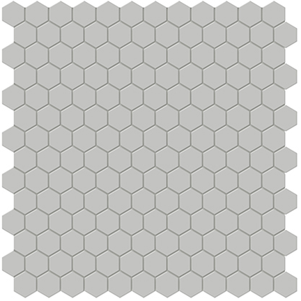 Loft Grey 1in Hexagon Mosaic 12x12