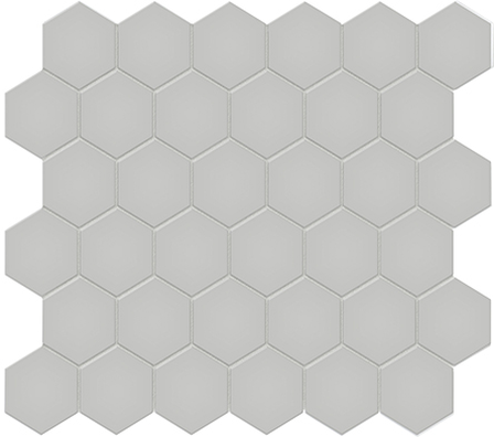 Loft Grey 2in Hexagon Mosaic 11x12.5