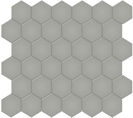 Cement Chic 2in Hexagon Mosaic 11x12.5