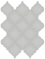 Loft Grey Arabesque Beveled Mosaic (Glossy) 10x13