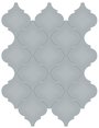 Cloud Blue Arabesque Beveled Mosaic (Glossy) 10x13