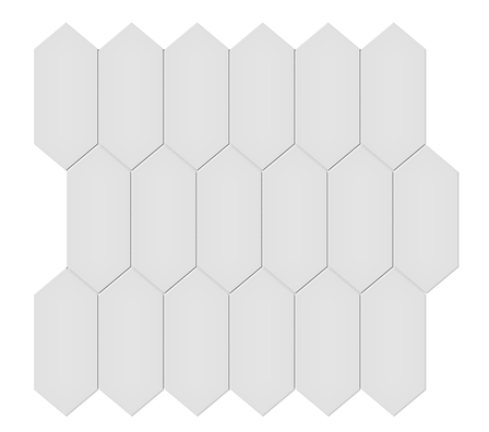 Gallery Grey Picket Mosaic (Glossy) 11x12.5