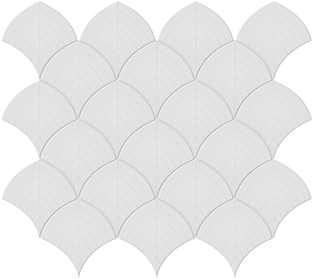 Gallery Grey Scallop Mosaic (Glossy) 11x12.5
