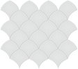 Gallery Grey Scallop Mosaic (Glossy) 11x12.5