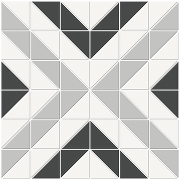 Midnight Blend Cubic Pattern Mosaic 10x10