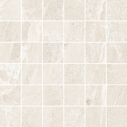 Cotton White 36 Piece Mosaic (Matte Only) 12x12