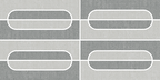 Loom Twill Mix Semi-Oval Mosaics (Matte) M4x8SOV