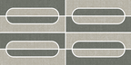 Moss Sand Mix Semi-Oval Mosaics (Matte) M4x8SOV