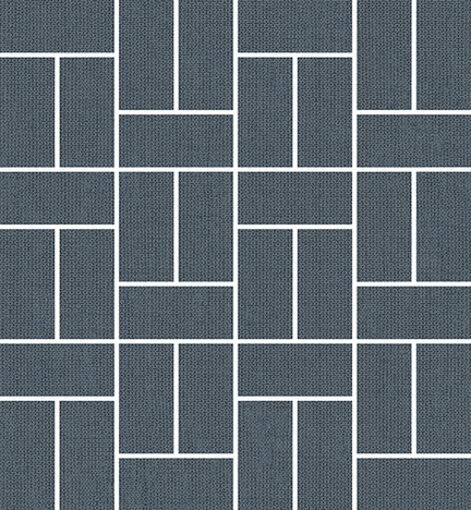 Denim Offset Basketweave Mosaics (Matte) M1.5x3OBW