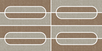 Suede Drift Mix Semi-Oval Mosaics (Matte) M4x8SOV